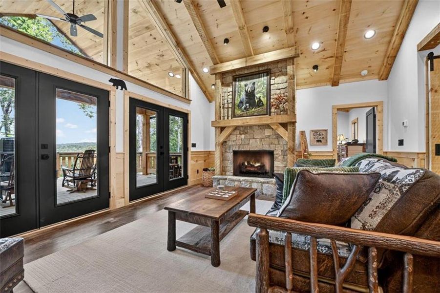 Furnished interior view inside a new home in , Ellijay (Image 4). Furnished interior view inside a new home in , Ellijay (Image 4).