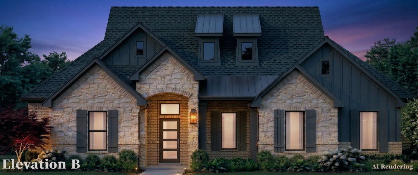 Representative exterior photo of a completed home built from the Anne by Altura Homes in Talbott Estates, Howe, TX (Image 5).