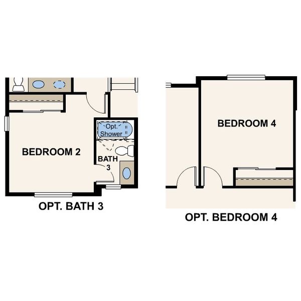 2D floor plan layout for the The Roosevelt by Century Communities in Legacy at Kime Ranch, Parker, CO (Image 7).