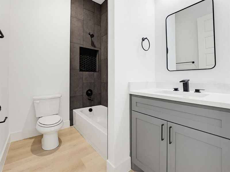 Furnished interior view inside a new home in , Dallas (Image 5).