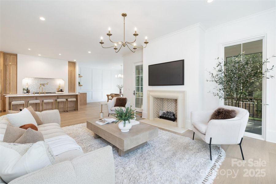Furnished interior view inside a new home in , Charlotte (Image 9).