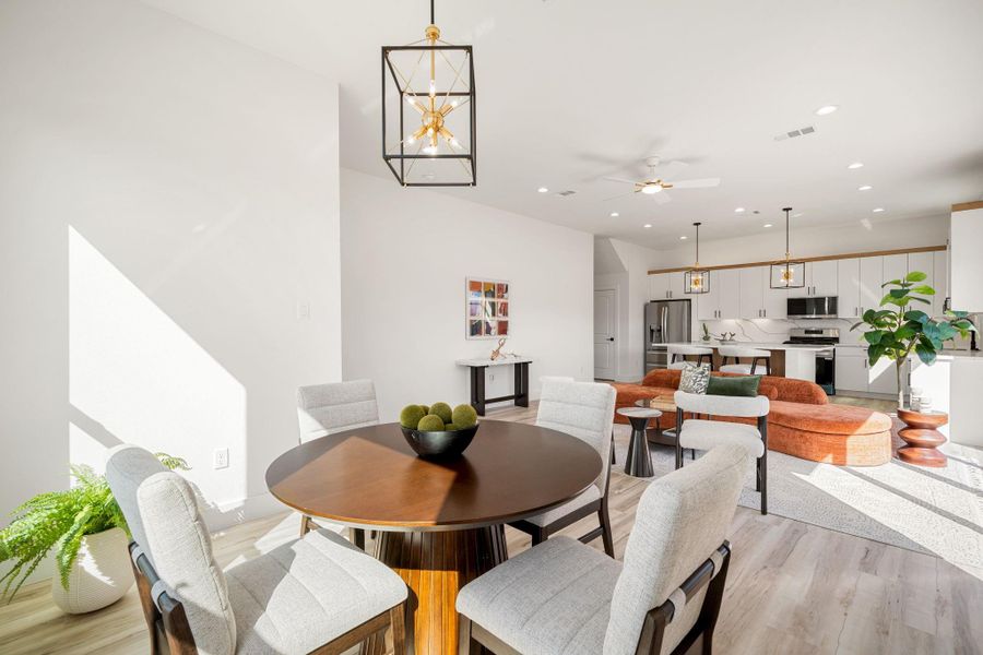Furnished interior view inside a new home in , Houston (Image 11).