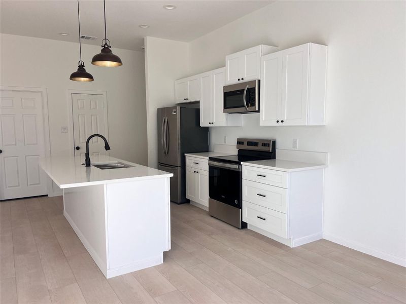 Furnished interior view inside a new home in , Cleveland (Image 8).
