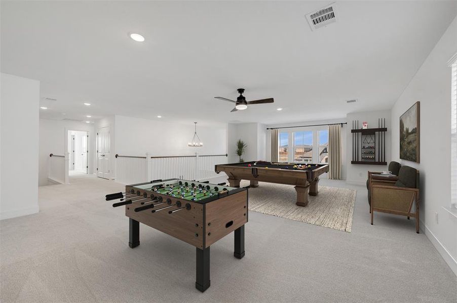 Furnished interior view inside a new home in Timberbrook, Justin (Image 18). Furnished interior view inside a new home in Timberbrook, Justin (Image 18).