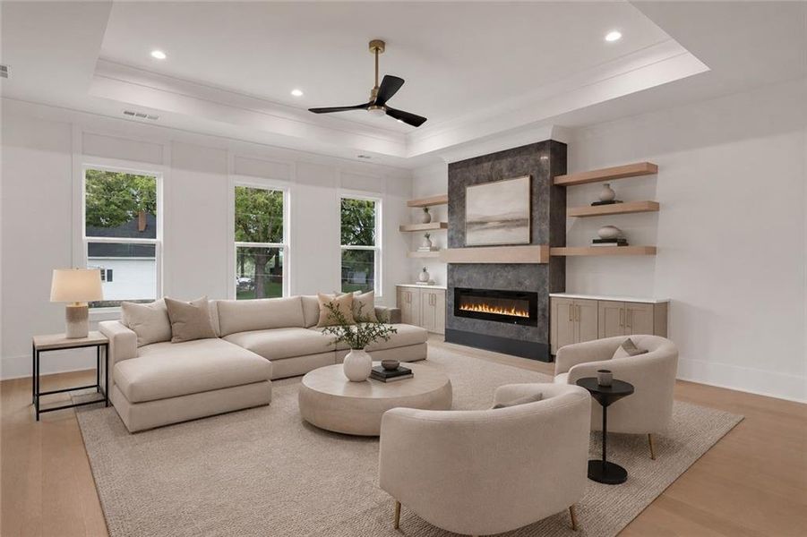 Furnished interior view inside a new home in , Grayson (Image 42).