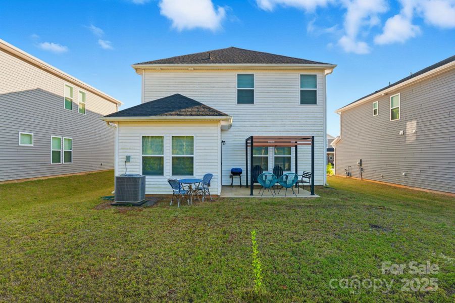 Exterior details and patio area of a home in , York (Image 2). Exterior details and patio area of a home in , York (Image 2).