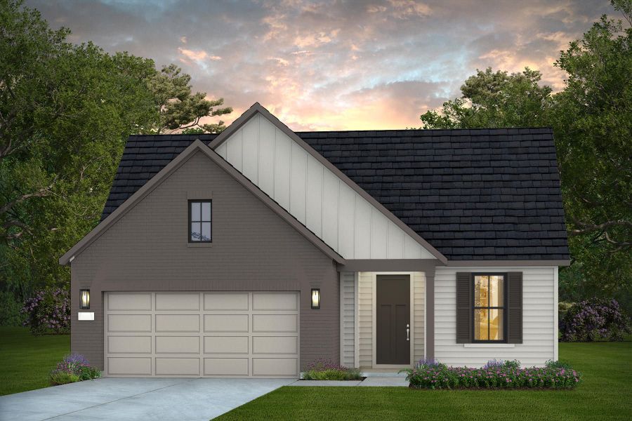 Representative exterior photo of a completed home built from the Mainstay by Del Webb in Del Webb Sugar Land at Ryehill, Sugar Land, TX (Image 5).