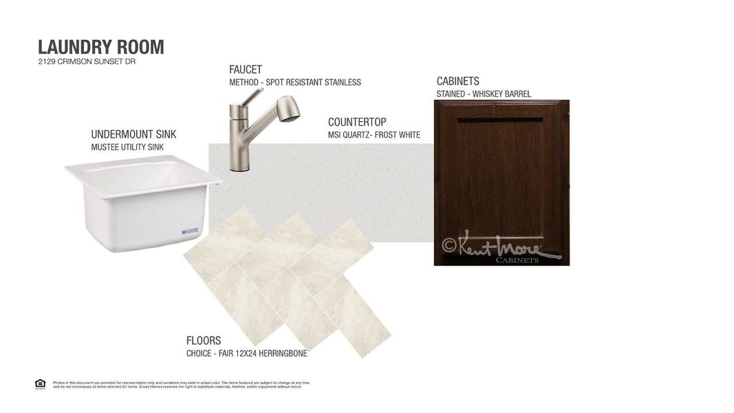 Sample of building materials used in homes in Wolf Ranch West Bend - 70', Georgetown (Image 6).