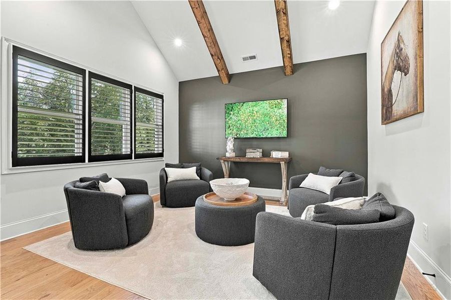 Furnished interior view inside a new home in , Newnan (Image 59).