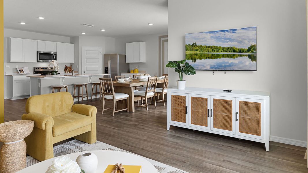 Furnished interior view inside a new home in Crosswinds, Haines City (Image 14).