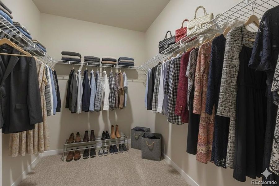 Sierra Primary Closet - Virtually staged photo