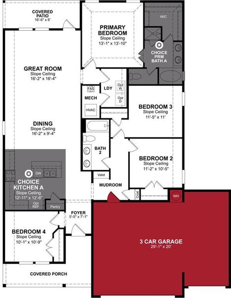 Beazer Homes Brookville plan