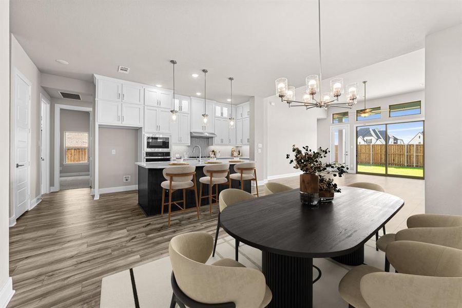 Furnished interior view inside a new home in Sandbrock Ranch, Aubrey (Image 15).