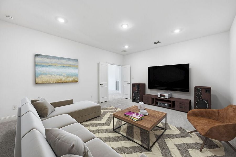 Representative furnished interior of a home built from the Sonoma by Taylor Morrison in The Ranch at Uptown Celina 55s, Celina (Image 11).