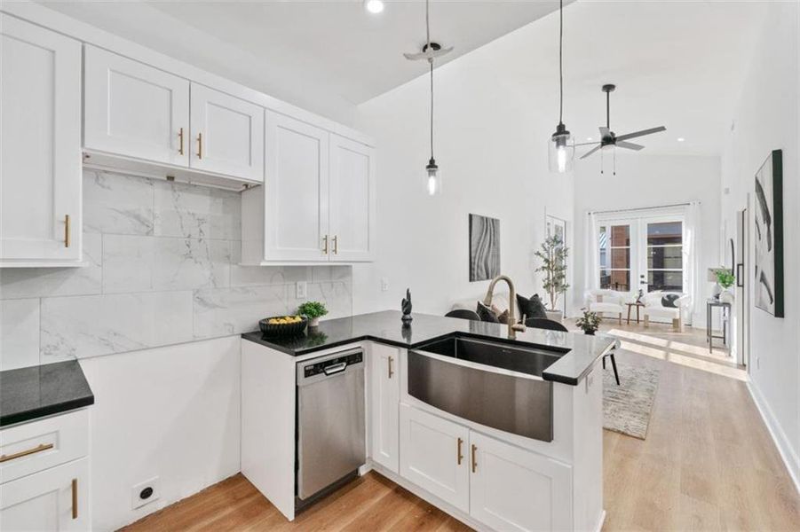 Furnished interior view inside a new home in , Union City (Image 18). Furnished interior view inside a new home in , Union City (Image 18).