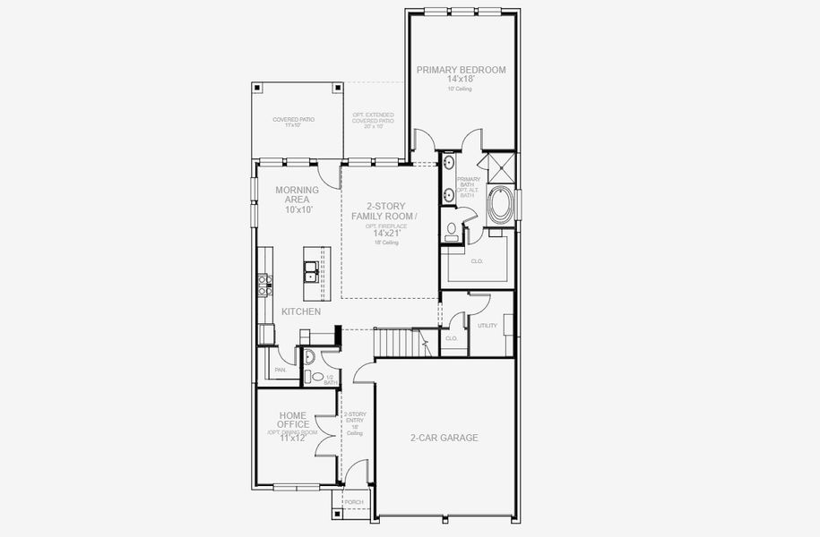 2D floor plan layout for the 2442W by Perry Homes in Juniper Springs 45', Lockhart, TX (Image 3). 2D floor plan layout for the 2442W by Perry Homes in Juniper Springs 45', Lockhart, TX (Image 3).