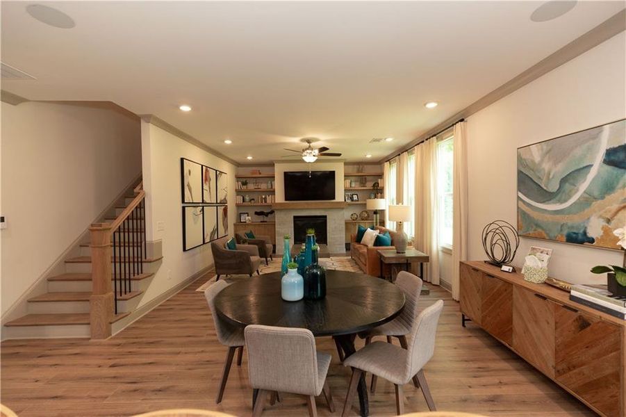 Furnished interior view inside a new home in Waterhaven, Cumming (Image 8).