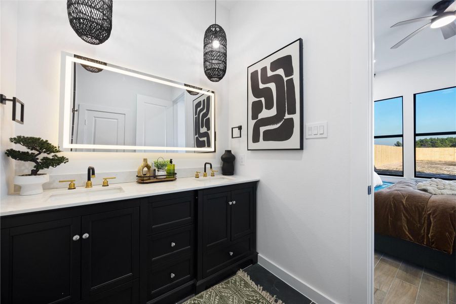 Furnished interior view inside a new home in , Cleveland (Image 30).