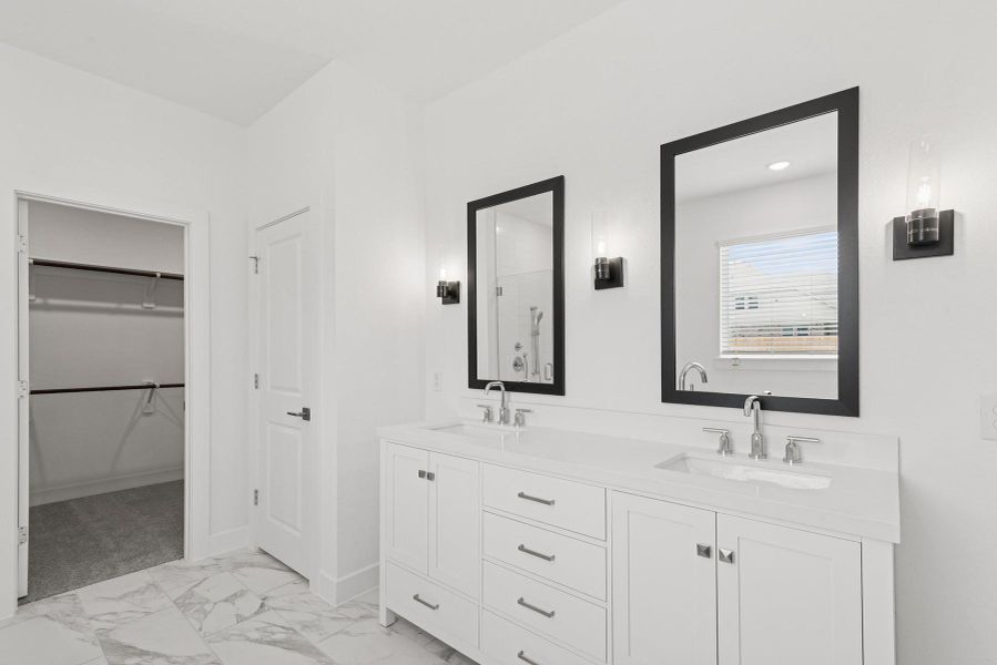 Furnished interior view inside a new home in Tarkington Timbers, Cleveland (Image 10). Furnished interior view inside a new home in Tarkington Timbers, Cleveland (Image 10).