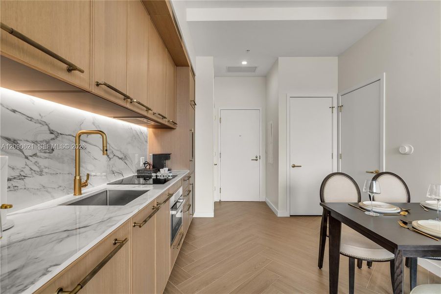 Furnished interior view inside a new home in , Miami (Image 5).