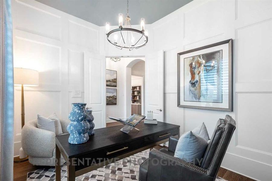 Furnished interior view inside a new home in Tavolo Park, Fort Worth (Image 14).