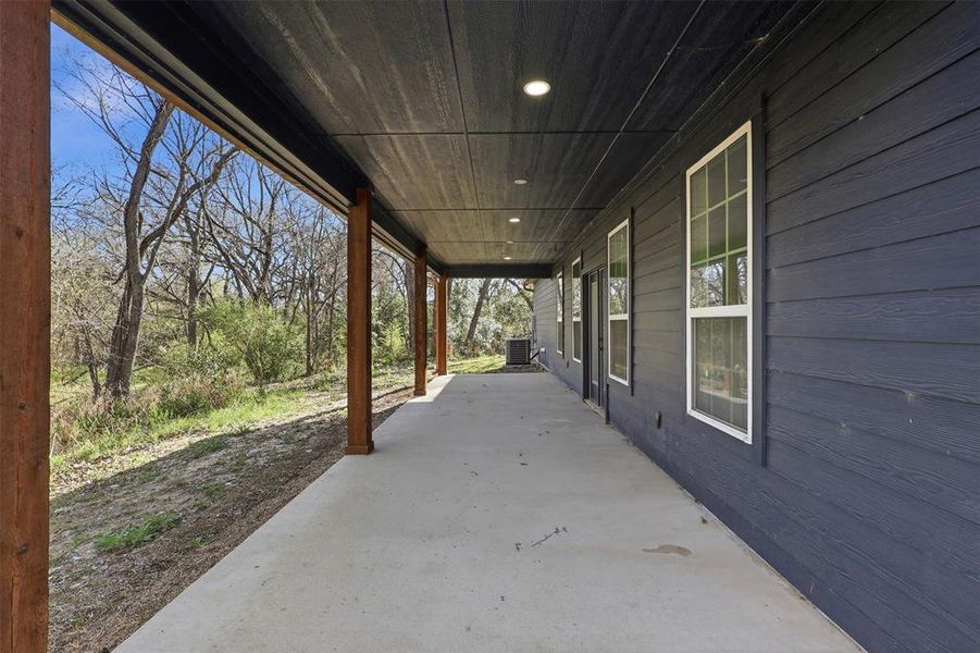 Exterior details and patio area of a home in , Azle (Image 3).