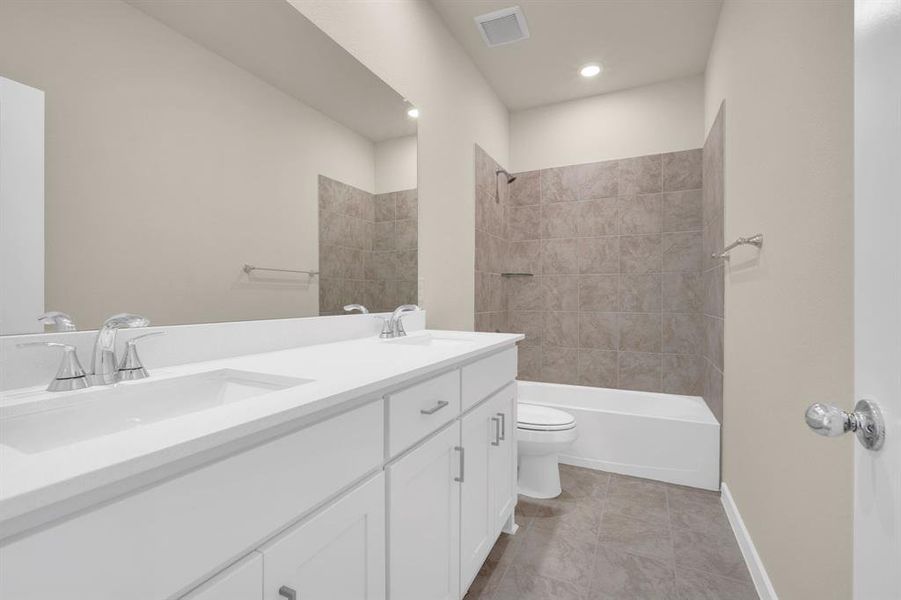 Furnished interior view inside a new home in The Preserve, Sherman (Image 10).