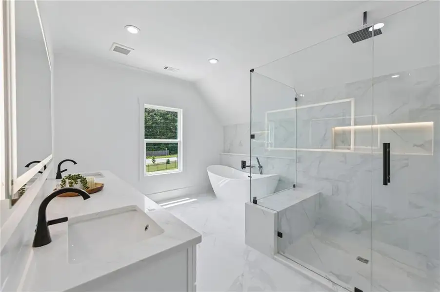 Furnished interior view inside a new home in , Hoschton (Image 39).