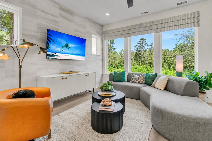 Furnished interior view inside a new home in , Charleston (Image 19).