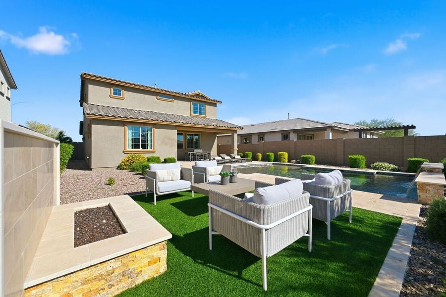 Representative exterior details of a home built from the Paisley by Taylor Morrison in La Mira Discovery Collection, Mesa (Image 4). Representative exterior details of a home built from the Paisley by Taylor Morrison in La Mira Discovery Collection, Mesa (Image 4).