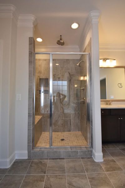 Representative furnished interior of a home built from the Cambridge by Keystone Homes NC in Weybridge, Burlington (Image 10).