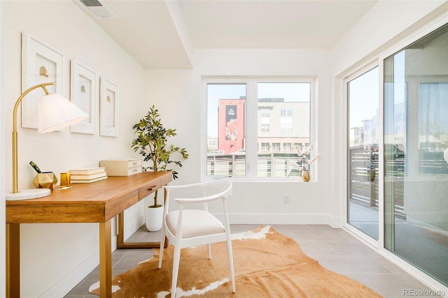 Furnished interior view inside a new home in , Denver (Image 10). Furnished interior view inside a new home in , Denver (Image 10).