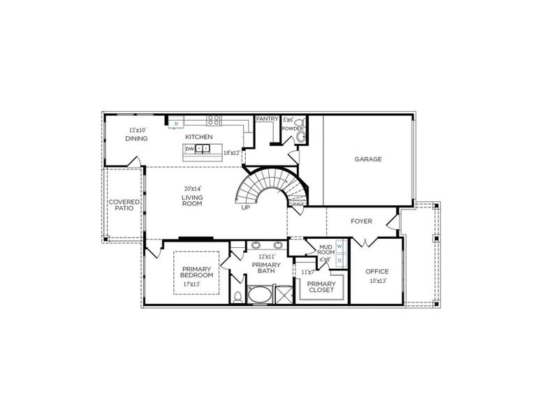 2D floor plan layout of this home in Sunterra 50s, Katy, TX (Image 5). 2D floor plan layout of this home in Sunterra 50s, Katy, TX (Image 5).