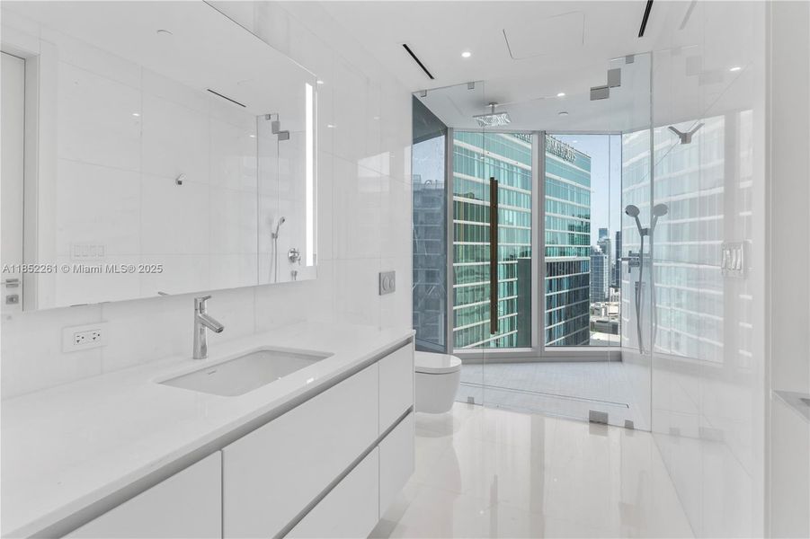 Furnished interior view inside a new home in Aston Martin Residences, Miami (Image 4).