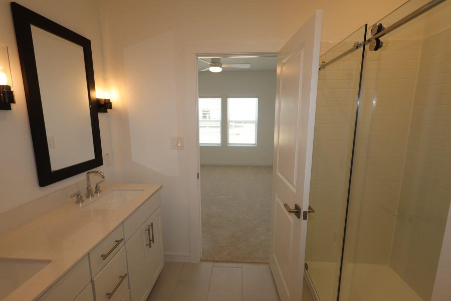 Furnished interior view inside a new home in Aspire at Ashland, Angleton (Image 3).