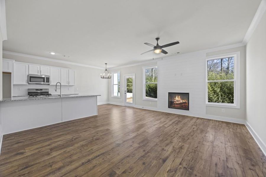 Spacious, unfurnished interior of a new home in , Hartwell (Image 25).