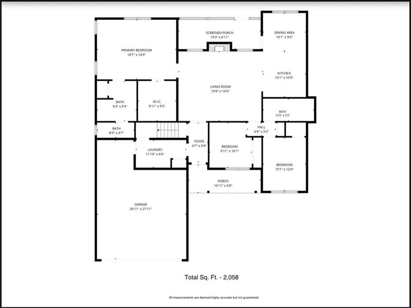 2D floor plan layout of this home in Savanna Oaks, Smithfield, NC (Image 5).