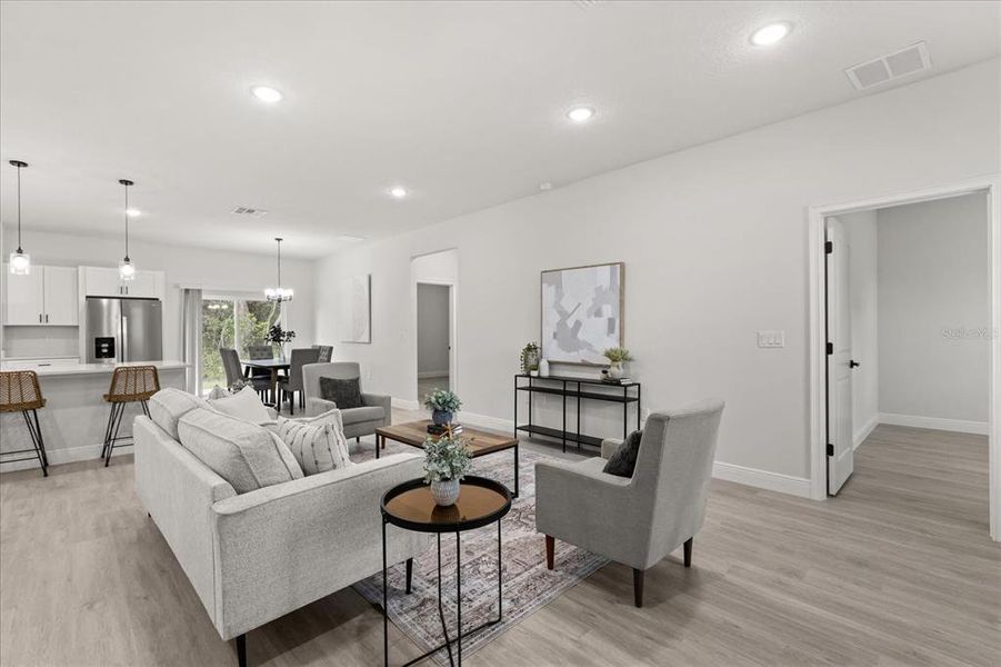 Furnished interior view inside a new home in , Ocala (Image 8).