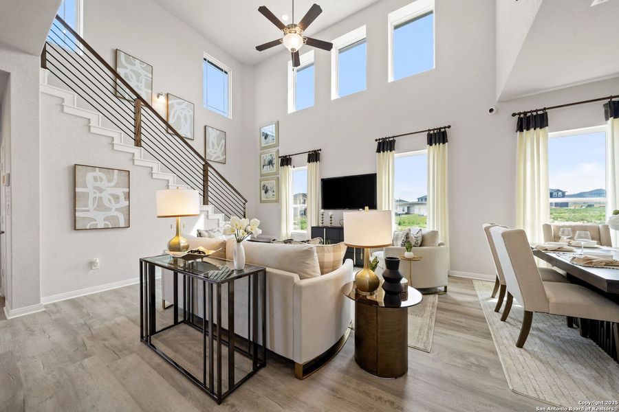 Furnished interior view inside a new home in Applewhite Meadows, San Antonio (Image 20). Furnished interior view inside a new home in Applewhite Meadows, San Antonio (Image 20).