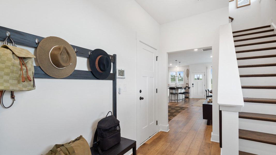 Rear Entry of the Rochester Design by DRB Homes