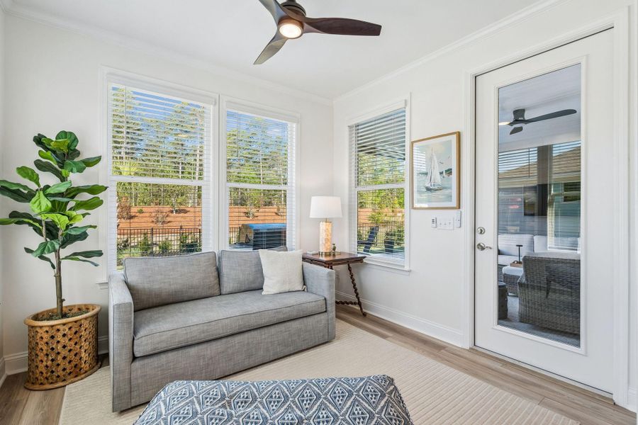 Furnished interior view inside a new home in Del Webb Charleston at Nexton, Summerville (Image 32).