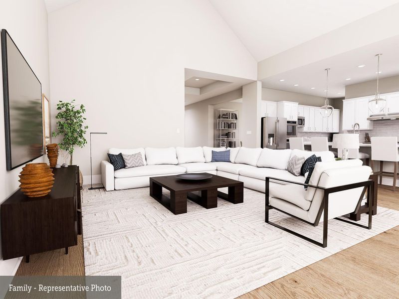 Furnished interior view inside a new home in The Woodlands Hills 70’, Willis (Image 12).