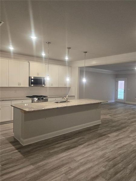 Furnished interior view inside a new home in Mirror Lake at South Harbour, Villa Rica (Image 5). Furnished interior view inside a new home in Mirror Lake at South Harbour, Villa Rica (Image 5).