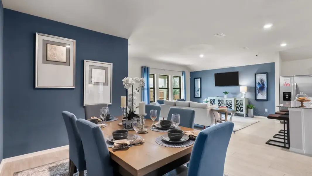 Furnished interior view inside a new home in Rosewood at Beltmill, Fort Worth (Image 16).