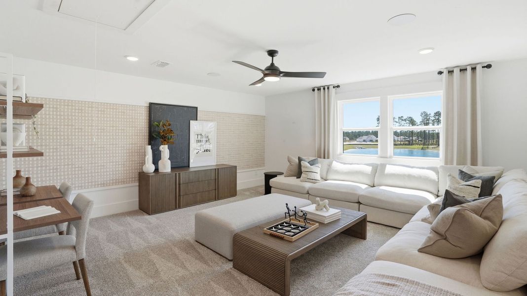 Representative furnished interior of a home built from the Stellar by Del Webb in Del Webb Point Hope, Charleston (Image 16). Representative furnished interior of a home built from the Stellar by Del Webb in Del Webb Point Hope, Charleston (Image 16).