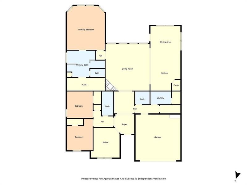 2D floor plan layout of this home in Sunwest Village - Phase 10, McGregor, TX (Image 3).