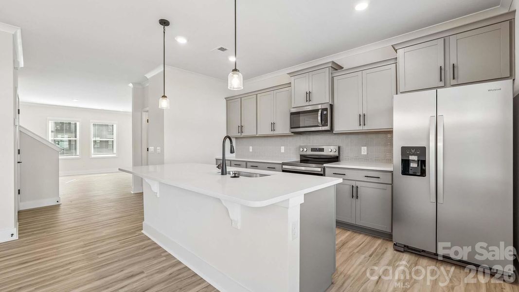 Furnished interior view inside a new home in The Townes at Lake Norman, Mooresville (Image 7).