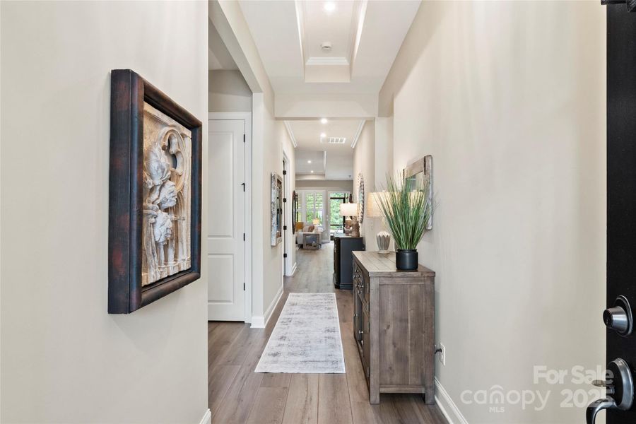 Hallway at entry Hallway at entry