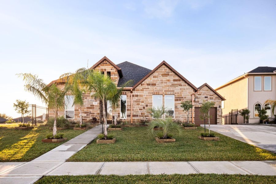 Front exterior of a new home in , Kemah, TX, highlighting curb appeal (Image 2).