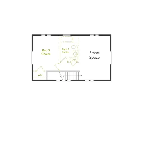 2D floor plan layout of this home in Green Valley Ranch, Aurora, CO (Image 4).